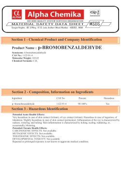 Product Name : p-BROMOBENZALDEHYDE