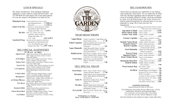 lunch specials deli special sandwiches vegetarian wraps deli