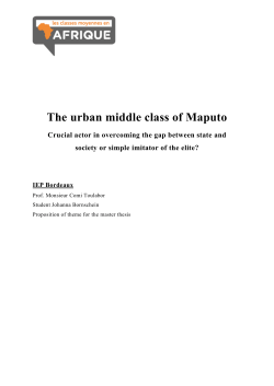 Mozambique urban middle class - Les classes moyennes en Afrique