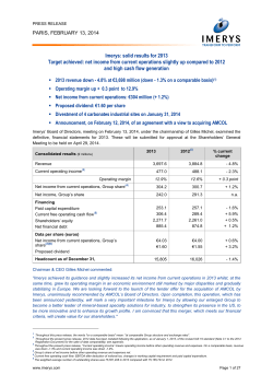net income from current operations slightly up compared to