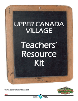 Teacher`s Resource Kit - Introduction (For all ages and grade levels)