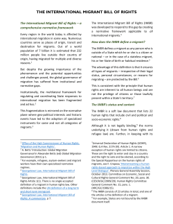 the international migrant bill of rights