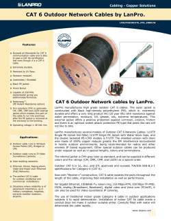 CAT 6 Outdoor Network Cables by LanPro.