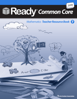 Ready Common Core Mathematics Teacher Resource Book 7