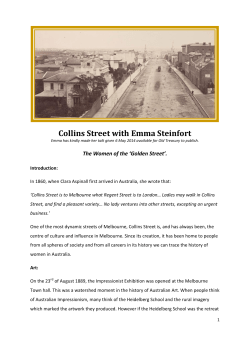 Collins Street - Old Treasury Building