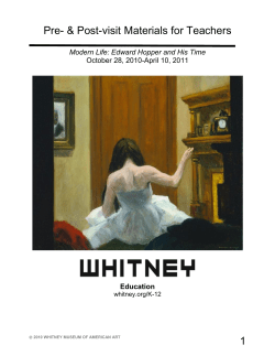 Modern Life: Edward Hopper and His Time