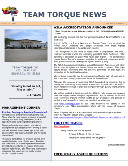 team torque news - Team Torque Inc.