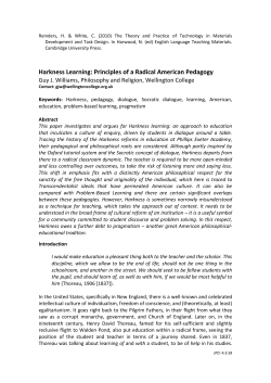 Harkness Learning: Principles of a Radical American Pedagogy