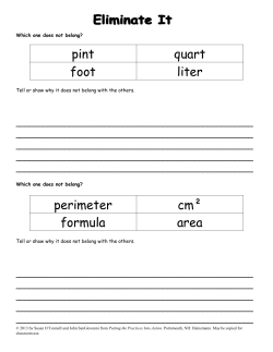 pint quart foot liter perimeter cm&sup2; formula area