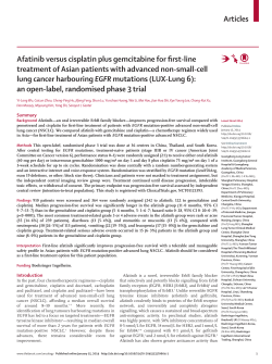 Afatinib versus cisplatin plus gemcitabine for first