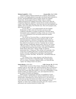 Program Notes MBK - Concord Orchestra