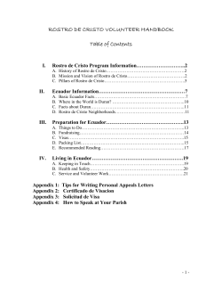 Mission and Vision of Rostro de Cristo