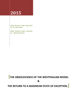 the obsolescence of the westphalian model