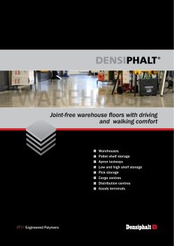Densiphalt&reg; in Warehouses