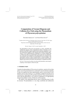 Computation of Voronoi Diagram and Collision