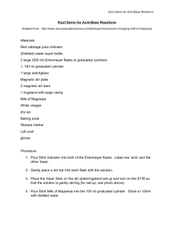 pH Testing - Teacher Notes