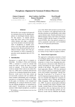 Paraphrase Alignment for Synonym Evidence Discovery