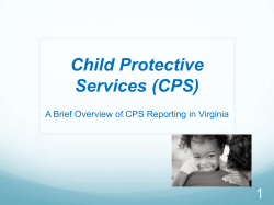 Mandated Reporter - Prevent Child Abuse Virginia