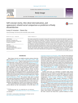 Self-concept clarity, thin-ideal internalization, and