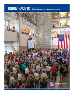 2012 Sustainability and Citizenship Report