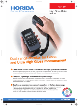 High Gloss Meter