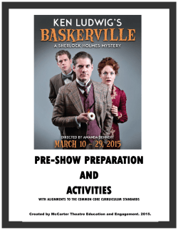 pre-show preparation and activities