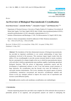 An Overview of Biological Macromolecule