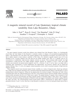 A magnetic mineral record of Late Quaternary tropical climate