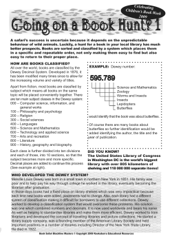 BLM 7 - Kookaburra Educational Resources