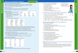 M&eacute;mo grammaire M&eacute;mo grammaire