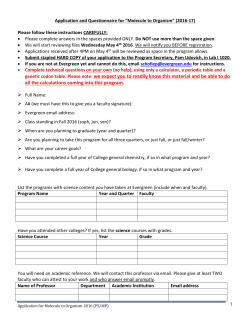 Application for - WordPress for academic sites @evergreen