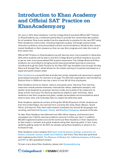 Khan Academy tool kit - Everett Public Schools