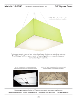 SQUARE DRUM 30`` - Architectural Lighting Alliance