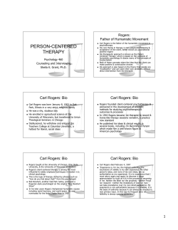 person-centered therapy