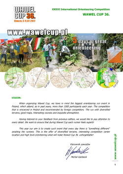 Bulletin 0 Wawel Cup 36.