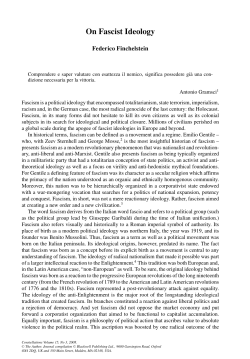 On Fascist Ideology - Wiley Online Library