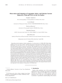 Observation and Estimation of Lagrangian, Stokes, and Eulerian