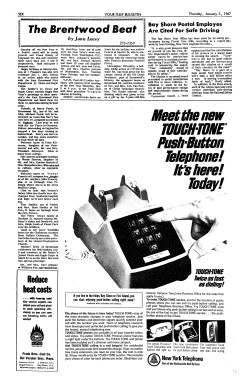 Meet he new TOUCH-TONE Push-Button Telephone!