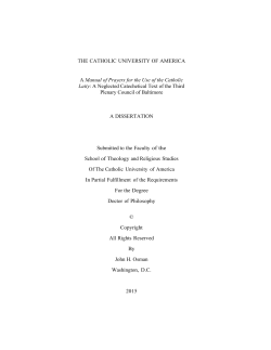 A Manual of Prayers for the Use of the Catholic