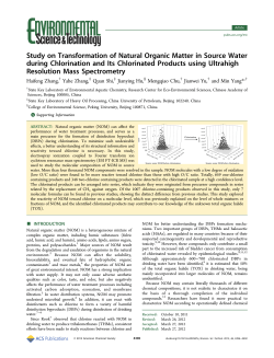 Study on Transformation of Natural Organic