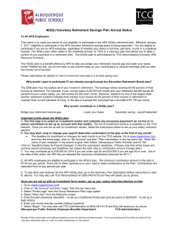 403(b) Voluntary Retirement Savings Plan Annual Notice 1. Go to