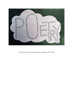 An assortment of some of the best poems according to Mrs. Garrard