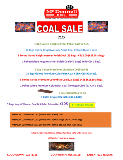 1 Bag Galtee Knightwarmer Polish Coal &euro;17.95 10 Bags Galtee