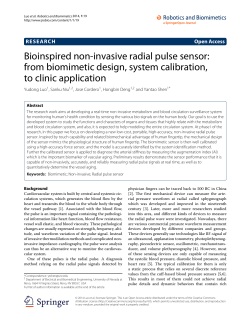 Bioinspired non-invasive radial pulse sensor: from biomimetic