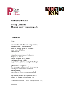 Poetry Day Ireland `Poetry Connects` Themed poetry resource pack