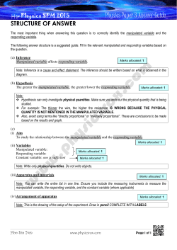 Physics Paper 3 Answer Guide