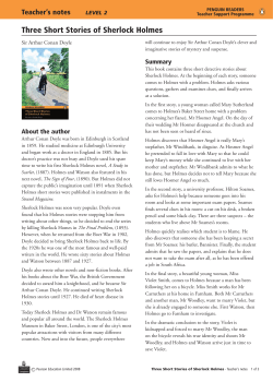 Three Short Stories of Sherlock Holmes