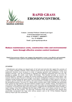 RAPID GRASS EROSIONCONTROL