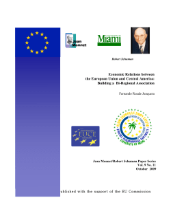 Economic Relations between the European Union and Central