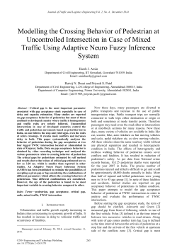 Modelling the Crossing Behavior of Pedestrian at Uncontrolled